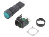 Comutator Acționat prin Apăsare 16mm Verde