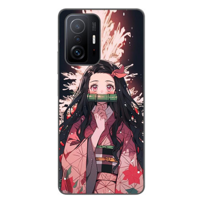 Husa compatibila cu Xiaomi Mi 11T, Mi 11T Pro Silicon Gel Tpu Model Demon Slayer Nezuko foto