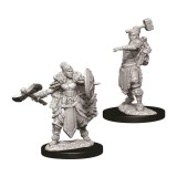 Miniaturi Nepictate D&amp;D Female Half-Orc Barbarian