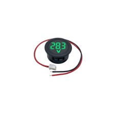 Voltmetru digital LED DC 4-100V rotund verde