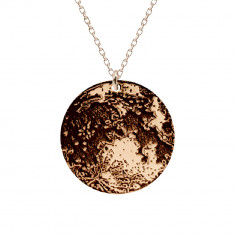 Full Moon - Colier personalizat din argint 925 placat cu aur roz Luna plina