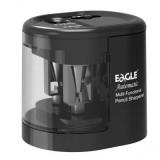 Ascutitoare electrica Eagle EG-5161, alimentare 4 baterii AA neincluse, 2 orificii, 6-12mm, plastic, negru