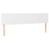 Cumpara ieftin Tablii de pat, alb, 160x5x78/88 cm, piele ecologica