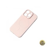 Husa MagSafe pentru Apple iPhone 15 Pro Max OEM Silicone Roz