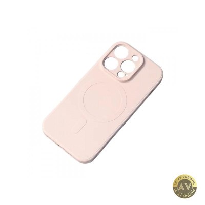 Husa MagSafe pentru Apple iPhone 15 Pro Max OEM Silicone Roz foto