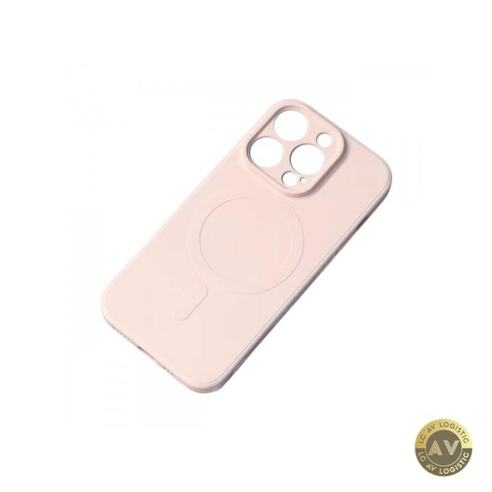 Husa MagSafe pentru Apple iPhone 15 Pro Max OEM Silicone Roz