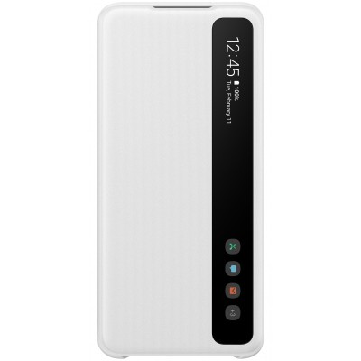 Husa Plastic Samsung Galaxy S20 G980 / Samsung Galaxy S20 5G G981, Clear View, Alba EF-ZG980CWEGEU foto