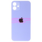 Capac Baterie Compatibil Apple iPhone 12, Mov / Purple, Decupaj Camera Mare, Bulk