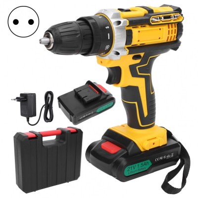 Aparat de gaurit electric Mmgoqqt TB096, 200W, 1800mAh, 21V, cu 2 acumulatori, tip pistol foto