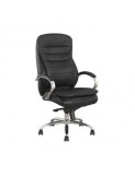 Scaun directorial SL Q154, Mecanism Multiblock, Piele ecologica, Inaltime ajustabila,100 Kg, Negru