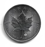 Canada 2019 MAPLE LEAF - 1OZ .999 Argint Bullion 5 Dollars