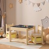 Masa copii cu 2 scaune Irixoa si 2 cutii depozitare multicolor [en.casa] HausGarden Leisure