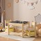 Masa copii cu 2 scaune Irixoa si 2 cutii depozitare multicolor [en.casa] HausGarden Leisure