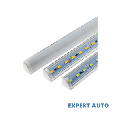 Banda led rigida 5730 korea chip cu profil pe colt, 1m. 12v. lumina alb 6000k 18w. cod: alsz11 Alta marca Alt model #7 foto