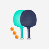 Set Tenis de masă PPR130 2 palete rezistente + 3 mingi