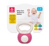 Jucarie Dentitie Bebelusi Ganteră Kettlebell Multicolor, Plastic ABS, peste 3 luni, coordonare mana-ochi