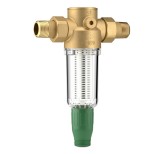 Filtru Apa Potabila Herz DN20 PN16, Alama, Sita Inox 80-100&micro;m, Max 16 Bar, Robinet Golire, Accesorii Incluse