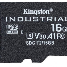 Card de memorie Kingston Industrial microSDHC, 16GB, UHS-U3, Clasa 10, 100MB/s