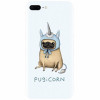 Husa silicon pentru Apple Iphone 7 Plus, Pugicorn