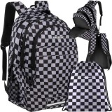 Rucsac 22L cu model in carouri si sac sport Kruzzel