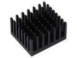 Radiator Extrudat Negru 24.76x27.95x15.24mm