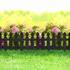 Bordura patului de flori / gard /Negru/50 x 30 cm