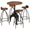 Set mobilier de bar, 5 piese, lemn masiv reciclat