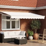 vidaXL Cort electric retractabil Alb 2,5 x 2 m 3419526