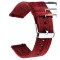 Curea material textil, compatibila Huawei Watch Fit 2, cu adaptor dedicat, Mahon Red