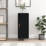 vidaXL Servantă, negru, 34,5x34x90 cm, lemn compozit