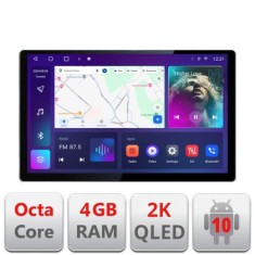 Navigatie dedicata Seat Leon 2005-2012 N-leon05 Edonav ecran 13&quot; 2K 8 si 128 Android Waze USB Navigatie 4G 360 Toslink Youtube Rad CarStore Technology