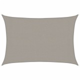 Cumpara ieftin Panza parasolar gri deschis dreptunghiular 3x4,5m HDPE 160 g/m&sup2;