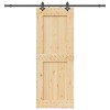 VidaXL Ușă glisantă cu set de feronerie 85x210 cm, lemn masiv de pin