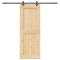 vidaXL Ușă glisantă cu set de feronerie 85x210 cm, lemn masiv de pin