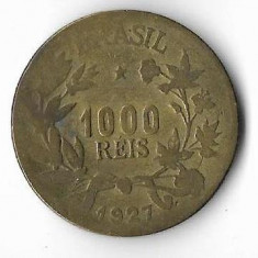 Moneda 1000 reis 1927 - Brazilia