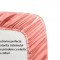 Cearceaf de pat cu elastic, bumbac natural 100%, roz pal - 100/200