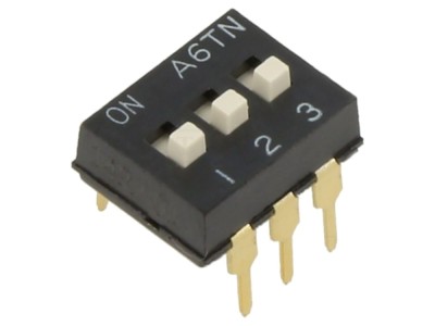 Comutator DIP-SWITCH 3 secțiuni ON-OFF foto