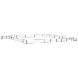 Cumpara ieftin Tarc caini 40 panouri negru 100x50 cm otel vopsit electrostatic