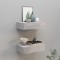 Gossi dulapuri de perete cu sertar 2 buc. gri beton 40x23,5x10 cm mdf