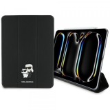Husa pentru Apple iPad Pro 11 (2024), Karl Lagerfeld, Saffiano Karl &amp; Choupette, Neagra