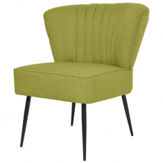 vidaXL Scaun cocktail, verde, material textil