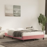 VidaXL Cadru de pat, roz, 120x200 cm, catifea 346969