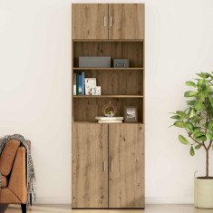 vidaXL Dulap de perete Pe perete stejar artizanal 80 x 42.5 x 40 cm