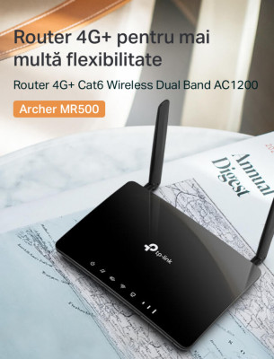 Router 4G+ Cat6 Wireless Dual Band AC1200, cu cartela foto