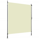 VidaXL Jaluzea tip rulou de exterior, crem, 200 x 270 cm