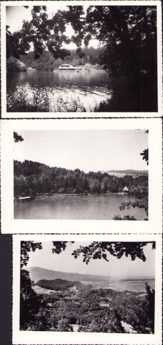 HST P2/780 Lot 3 poze Sovata Lacul Ursu, anii 1930, studio Foto ONT