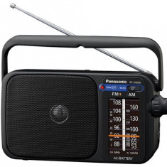 Radio portabil Panasonic RF-2400DEG-K, FM/AM (Negru)