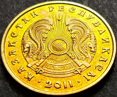 Moneda exotica 5 TENGE - KAZAHSTAN, anul 2011 *cod 5220 = A.UNC foto