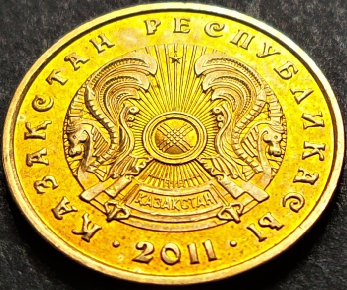 Moneda exotica 5 TENGE - KAZAHSTAN, anul 2011 *cod 5220 = A.UNC