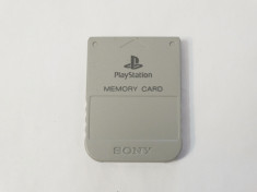 Card memorie Sony Playstation 1 PS1 Ps One 1 Mb - original - gri foto